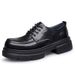 Leather Shoes Men's Formal Style Men's Casual Commuting Thick-soled Heightening Shoes_vogvips.com