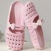 New Summer Style Women's Closed-toe Shoes, Fashionable Cross-border Breathable Soft-soled Non-slip Perforated Slippers_vogvips.com
