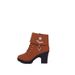 Plus Size 2024 Autumn Winter New High Chunky Heel Women Zipper Short Boots Waterproof Platform Thick Sole Rhinestone_vogvips.com