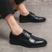 TerraStride 2025 Men's Size 38-48 Autumn Three-Joint Business Casual Pointed Leather Shoes_vogvips.com