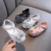 Girls' Princess Bow Sequins Small Large Child Leather Shoes Girls' Student Baby Shoes_vogvips.com