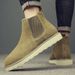 Chelsea Boots Men's Shoes Martin Boots High-top Style Retro Casual Shoes Medium-top Tooling Boots Leather Short Boots Men_vogvips.com