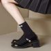 Mary Jane Small Leather Shoes Women's British Style With Skirt Loafers_vogvips.com