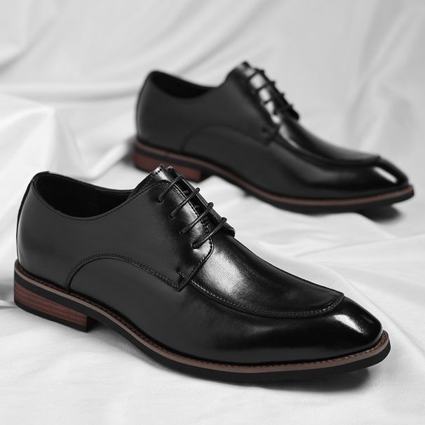Euro Step Large Size Leather Fashion Men's Business Formal Trendy British Gentleman Wedding Shoes_vogvips.com