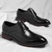 Large Size Leather Fashion Men's Business Formal Trendy British Gentleman Wedding Shoes_vogvips.com