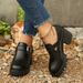 Women's British Style High Heeled Shoes Deep Cut Design Plus Size Professional Leather Autumn New Style_vogvips.com