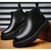 Chelsea British Style Genuine Leather Wool Integrated Height-Increasing Men's High-End Short Work Boots_vogvips.com
