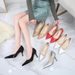 High Women S Patent Leather Pointed Toe Fashion Daily Cm Heels Shoes Large Size Brand Pumps_vogvips.com