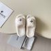 SM Outdoor Wear Balloon 2026 Fluffy For Women, Thick-soled Black Slip-on Slippers, Height-increasing Cross-pattern_vogvips.com