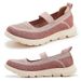 K6016-5 New 2025 Genuine Leather Autumn Winter Light Cushion Non-slip Round Toe Knit Breathable Mom Shoes Women_vogvips.com