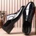 Spring And Autumn New Business Formal Trendy Pointed Small Leather Men's Versatile Youth Korean Edition Large Wedding_vogvips.com