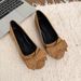 Women's Lightweight Slip-On Loafers With Bow Detail - Soft Rubber Sole For All-Day Comfort - Non-Slip Casual Flats (Black/Burgundy/Green/Blue/Gray)_vogvips.com