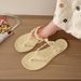 Cross-border Internet Celebrity Chain Anti-slip Flip-flops For Women, Spring Summer Outdoor Flat Beach Sandals In_vogvips.com