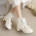 2025 Autumn Winter New Zipper Sweet Martin Women Short Lolita Boots Thick Mid Heel Shoes_vogvips.com