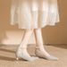 Luxury Pearl Bridal Heels - Hand-Sewn Crystal Ankle Wrap Pumps (Silver/Rose Gold, Non-Slip Sole For Wedding Party)_vogvips.com