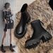 Stretch Martin For Women 2025 Autumn Winter New Short Fashion Versatile Slimming Petite Chunky Heel Slim Boots_vogvips.com