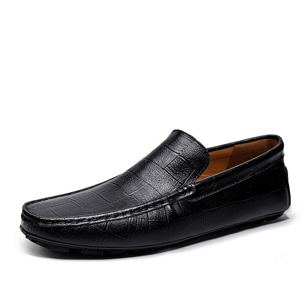 Large Size Men's Doudou Shoes Lazy Driving Casual Small Leather Shoes Style Office Shoes_vogvips.com