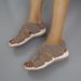 Women's For Trade 2022 New European And American Large Size Velcro Matte Flat Casual Cross-Border Sandals_vogvips.com
