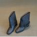 Sheepskin Version~Punk Street Square Toe 2025 Autumn Winter New Style Hidden Elegant High Heel Short Cowboy Boots_vogvips.com