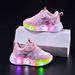 Spring And Autumn New 2026 Light Children's Sports 1-7 Years Old Fashion Cartoon Running Glowing Girls Baby Shoes_vogvips.com