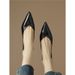 Women's Pointed-Toe Stiletto Pumps – Elegant PU Leather Court Shoes With Comfortable Mid Heel For Office & Daily Wear Comfortable And Versatile_vogvips.com