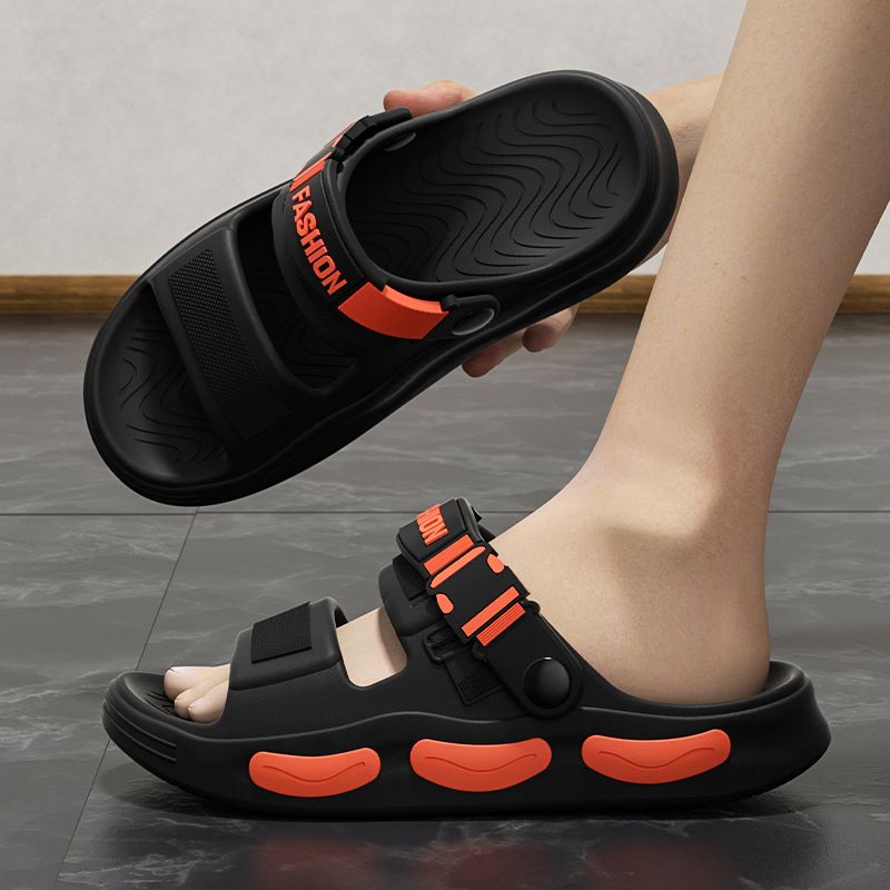 Men's Slippers Thick Sole Summer Beach Slid EVA Lightweight Open-toe Sandals For Men Non-slip Indoor Bathroom Home_vogvips.com