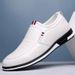 Men's Business Leather Casual Trendy 2025 Four Seasons Fashion Loafers Slip-On Lazy Shoes_vogvips.com