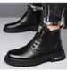 European Warm Series Martin Simple Texture High-top Casual Thick-soled Outdoor Work Boots Versatile Fashion Trend Men's Shoes_vogvips.com