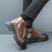 New Leather Spring Men's Shoes High-top Men's Heightening Tooling Martin Boots_vogvips.com