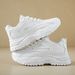 White Women 2024 New Leather Chunky Sneakers Women's Sports Thick Tennis Vulcanized Basket Platform Shoes_vogvips.com