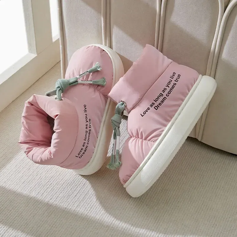 Rimocy Down Waterproof Winter for Women Comfortable Soft Bottom Warm Snow Boots Woman Thicked Plush Casual Walking Shoes_vogvips.com