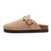 CRACOMIN Fashion Women's Mules Cork Insole Unisex Clogs Slippers Water Corrugated Sole Non-slip Men's Sandals With Arch Support_vogvips.com