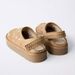 In Stock Thick-Soled Snow Boots For Women, Fleece-Lined Warm Cotton Closed-Toe Half-Slip On Shoes, Versatile Furry_vogvips.com