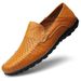 TerraStride Men's Genuine Summer Breathable Soft Leather Slip-On Business Casual Lazy Shoes Loafers Men_vogvips.com