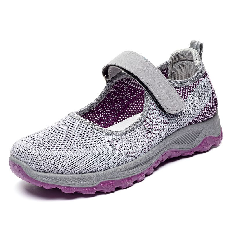 Women's shoes Breathable light comfortable casual shoes flying woven shoes_vogvips.com