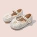 Elsa Crystal Princess Spring Autumn Summer Bowknot Fashion Little Girls' Soft Sole Leather Single Shoes_vogvips.com