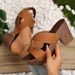 Thick Soled Casual Slippers Straight Line For Women, Worn As Outerwear. 2025 New Summer Black Sandal With A Poop Like_vogvips.com