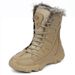 Men's Casual Winter Snow Boots With Fur Lining, Non-Slip Rubber Sole, Warm & Comfortable High-Top Boots For Cold Weather, Sizes 39-46_vogvips.com