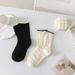Women's & Men's Cotton Socks With Embossed Heart Design, Breathable Mid-Calf Socks For Daily Wear, Soft And Comfortable, All-Season Casual Socks_vogvips.com