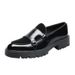 ShoeVault 2025 New Derby For Men Summer Slip-On Leather British Style Trendy Business Formal Thick-Soled Black Men's Shoes_vogvips.com