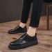 Euro Step New Summer Breathable Business Casual Brogue Carved Korean Style British Men's Leather Shoes_vogvips.com