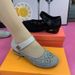 Hollow Breathable Single Shoes Soft Sole Soft Surface Women's Shoes Velcro Low Heel Hole Shoes Women's Mother Sandals_vogvips.com