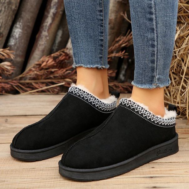 Women's Shoes Large Size Slippers For Women Velvet And Thickened Cotton Shoes For Women_vogvips.com