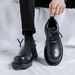 Niche Big Toe Leather Shoes Men's Casual Business Round Toe Derby Shoes 2023 Dark British Style Trend 188188-R_vogvips.com