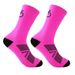 1/4Pairs Medium Tube Quick Drying Breathable And Wear-resistant Sport Road Bicycle Outdoor Racing Cycling Socks_vogvips.com