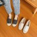 Thick-Soled Fisherman Women, Flat Style Spring And Autumn Loafers, Slip-On Driving Shoes For Women_vogvips.com