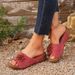 Women's Shoes New Summer Wedge Heel Casual Sandals Flower Beach Shoes Manufacturers_vogvips.com