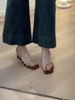 Simon Laine Soft Version~French Niche Wedge Open-toe Sandals For Women, Summer Back Strap Versatile Patent Leather_vogvips.com
