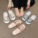 New Chinese Style Rose Embroidery Flat Slippers For Women Summer Cool Silk One-Strap Slippers Home Outdoor Wear Cool Slippers_vogvips.com