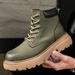 Wave Height Increase Lightweight Casual Men's Short Boots Fashionable Versatile Wear Comfortable_vogvips.com